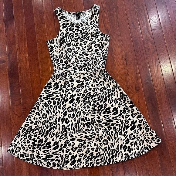 H&M leopard animal print dress size XS - Picture 2 of 5